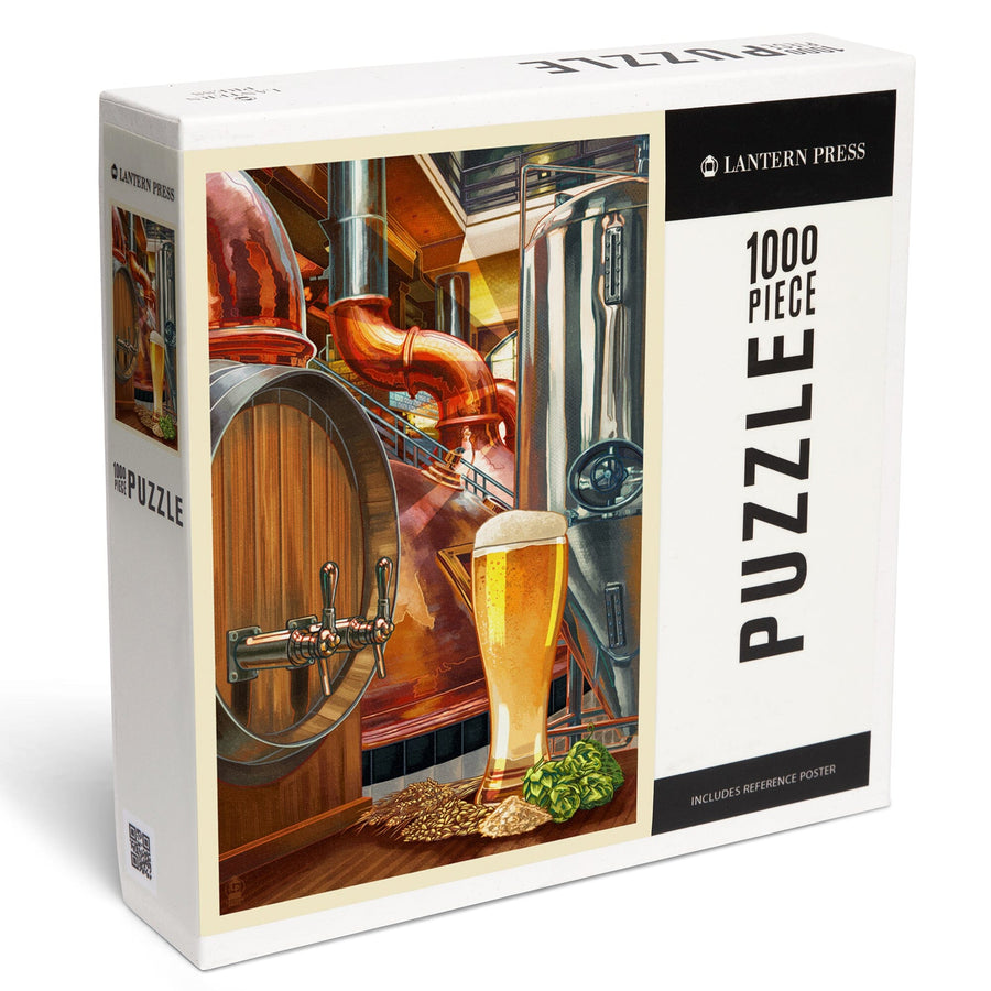 The Art of Beer, Brewery Scene, Jigsaw Puzzle Puzzle Lantern Press 