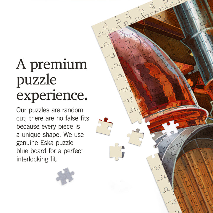 The Art of Beer, Brewery Scene, Jigsaw Puzzle Puzzle Lantern Press 
