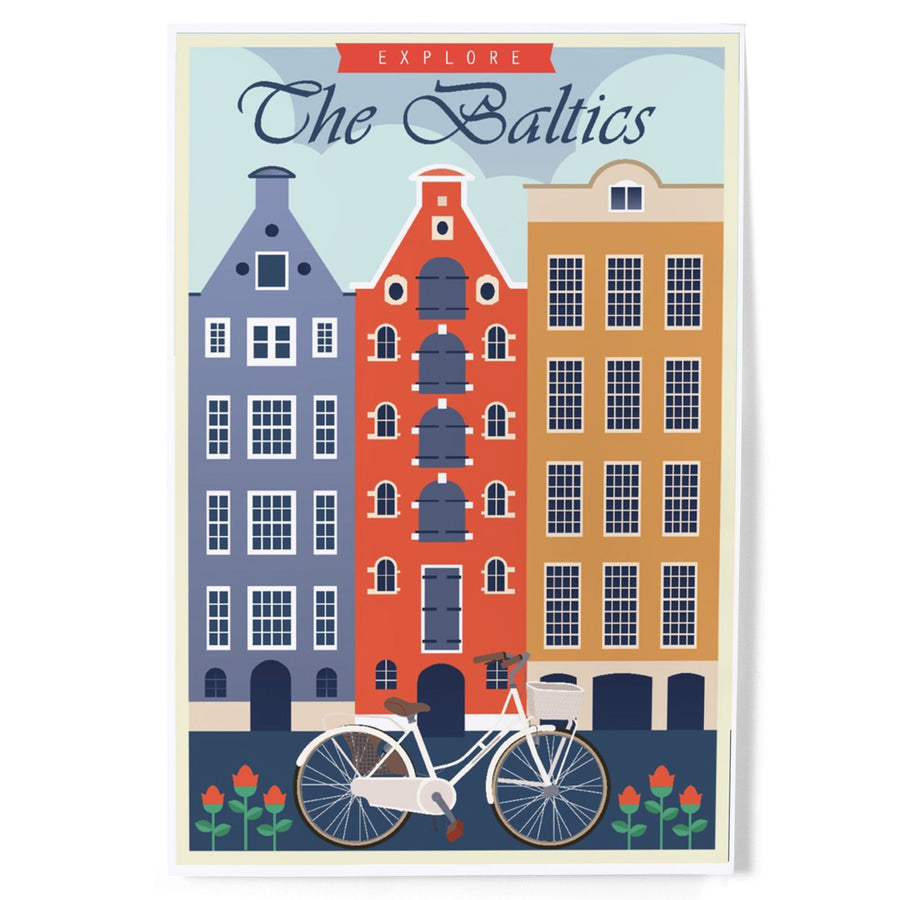 The Baltics, Vector, Art & Giclee Prints Art Lantern Press 