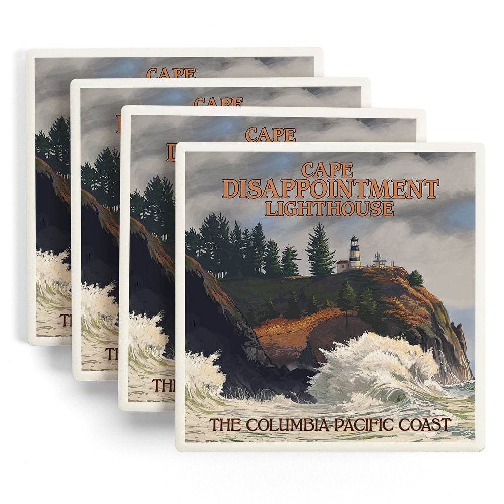 The Columbia-Pacific Coast, Washington, Cape Disappointment Lighthouse, Coasters Coasters Lantern Press 