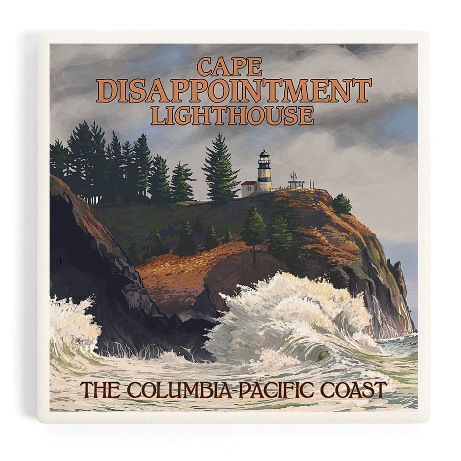 The Columbia-Pacific Coast, Washington, Cape Disappointment Lighthouse, Coasters Coasters Lantern Press 