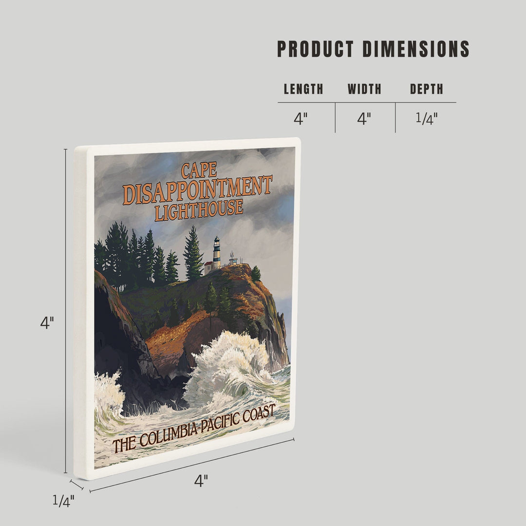 The Columbia-Pacific Coast, Washington, Cape Disappointment Lighthouse, Coasters Coasters Lantern Press 