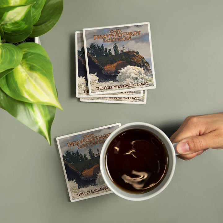 The Columbia-Pacific Coast, Washington, Cape Disappointment Lighthouse, Coasters Coasters Lantern Press 