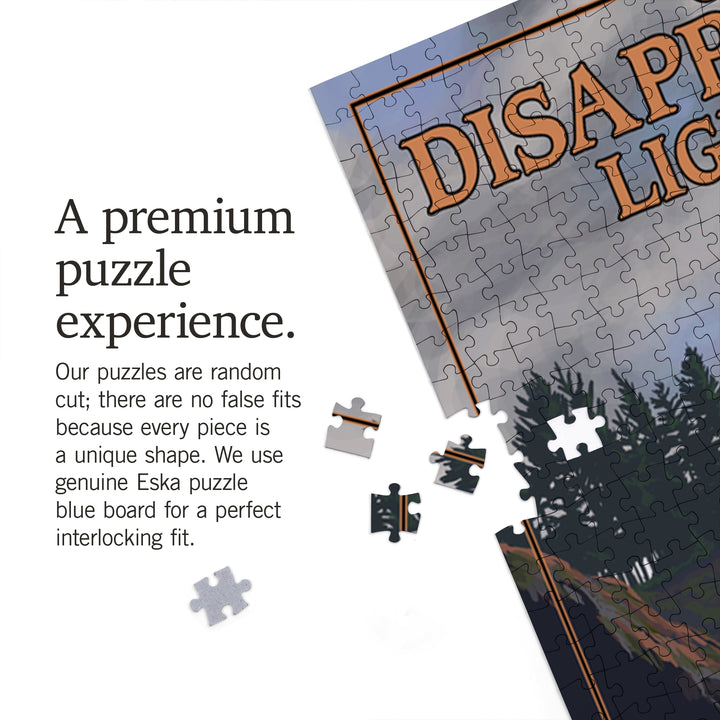The Columbia-Pacific Coast, Washington, Cape Disappointment Lighthouse, Jigsaw Puzzle Puzzle Lantern Press 