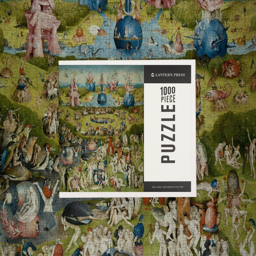 The Garden of Earthly Delights, (Artist: Hieronymus Bosch c. 1480), Masterpiece Classic, Jigsaw Puzzle Puzzle Lantern Press 