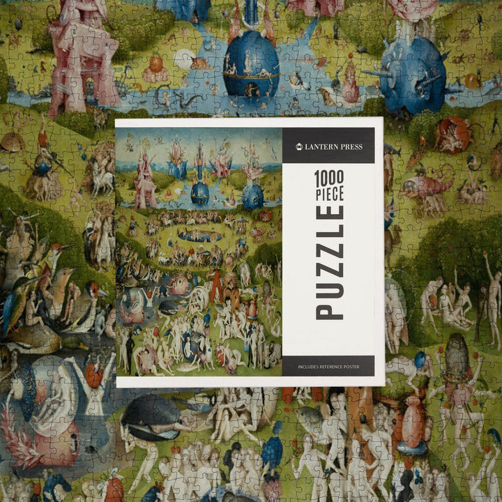 The Garden of Earthly Delights, (Artist: Hieronymus Bosch c. 1480), Masterpiece Classic, Jigsaw Puzzle Puzzle Lantern Press 