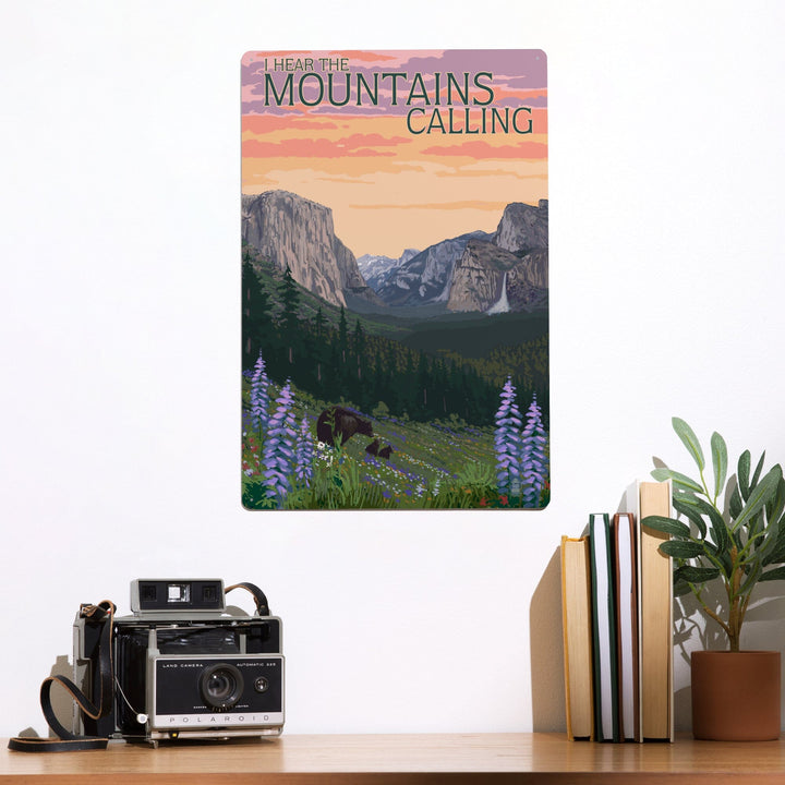 The Mountains Calling, National Park WPA Sentiment, Metal Signs Metal Lantern Press 