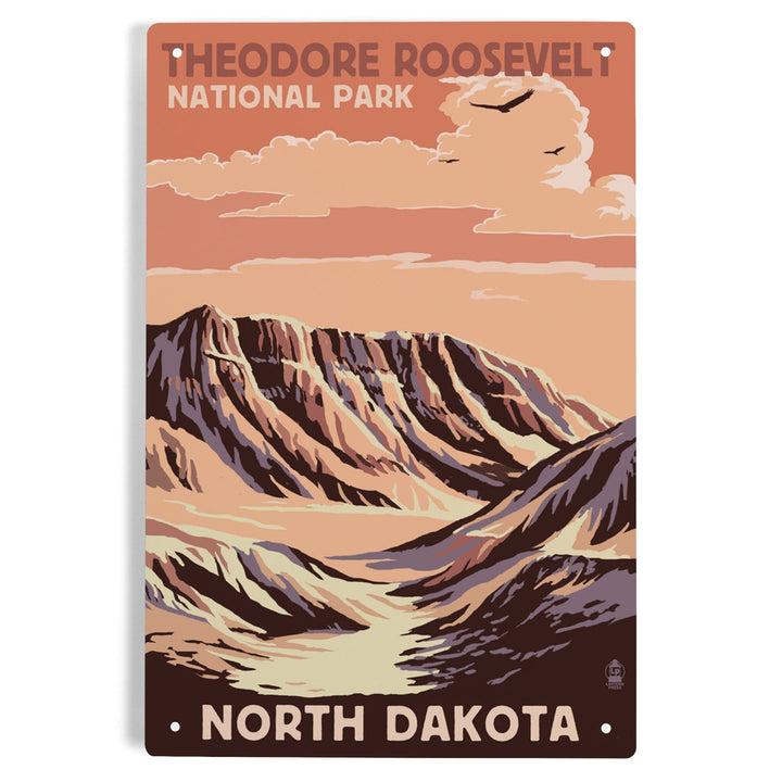 Theodore Roosevelt National Park, North Dakota, Buttes, Metal Signs Metal Lantern Press 