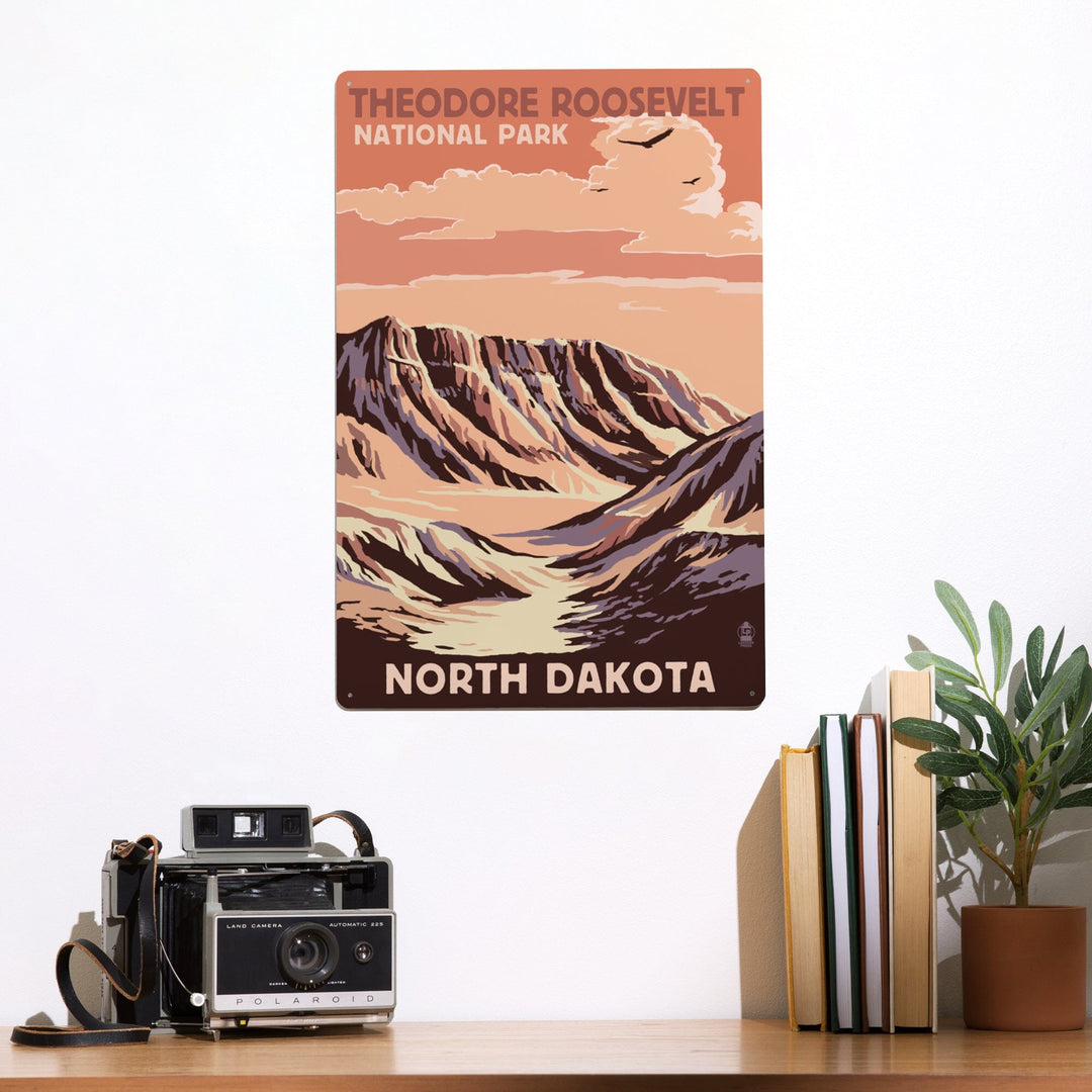 Theodore Roosevelt National Park, North Dakota, Buttes, Metal Signs Metal Lantern Press 