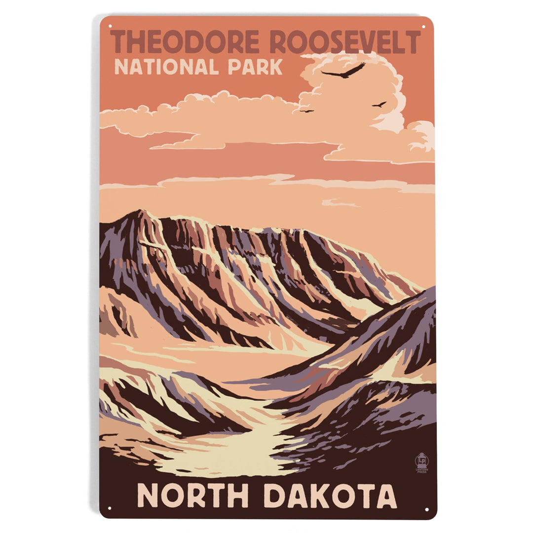 Theodore Roosevelt National Park, North Dakota, Buttes, Metal Signs Metal Lantern Press 