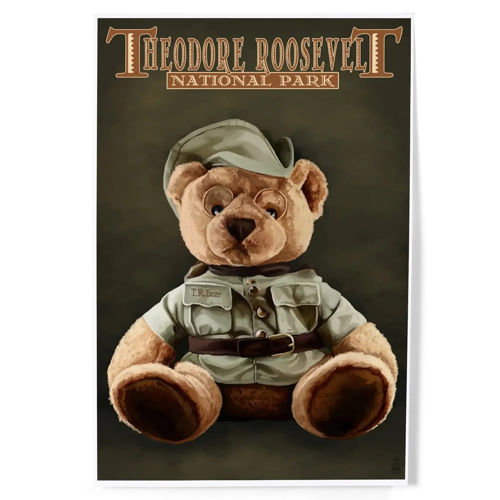 Theodore Roosevelt National Park, Teddy Bear art prints, metal