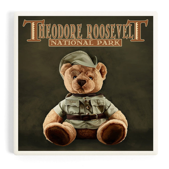 Theodore Roosevelt National Park, Teddy Bear, Coasters Coasters Lantern Press 