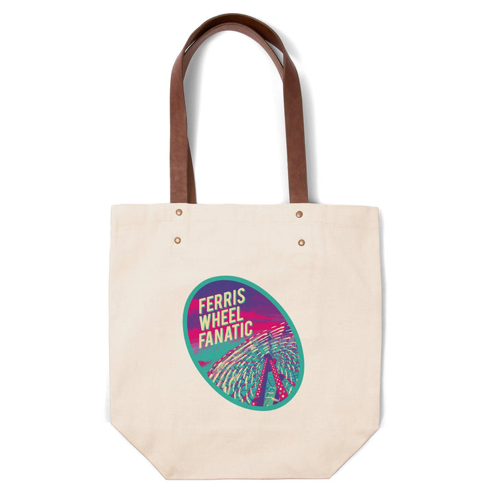 Thrill Champ Collection, Ferris Wheel Fanatic, Contour, Accessory Go Bag Totes Lantern Press 