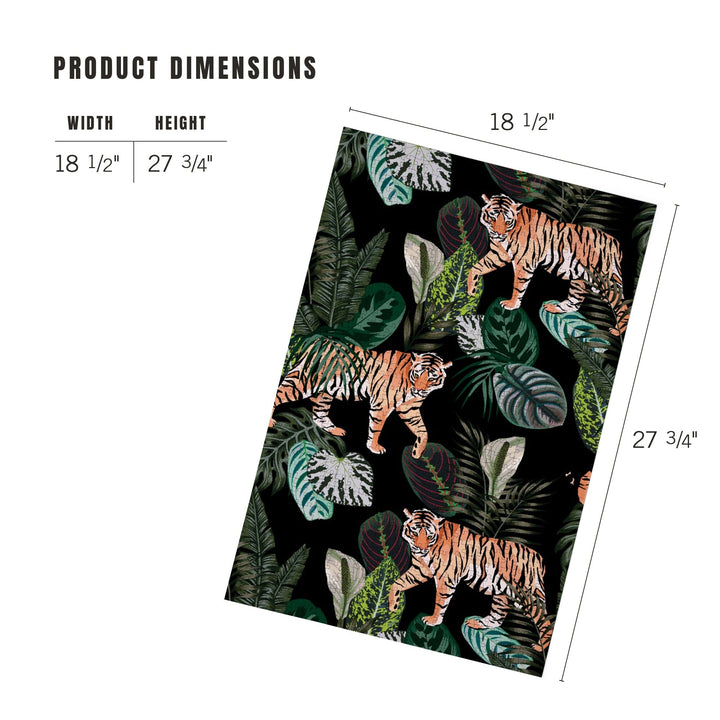 Tigers at Night, Seamless Vector Pattern, Jigsaw Puzzle Puzzle Lantern Press 