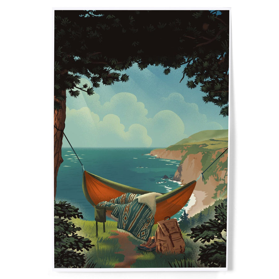 Today's Office, Coastal Series, Hammock on Beach,, Art & Giclee Prints Art Lantern Press 