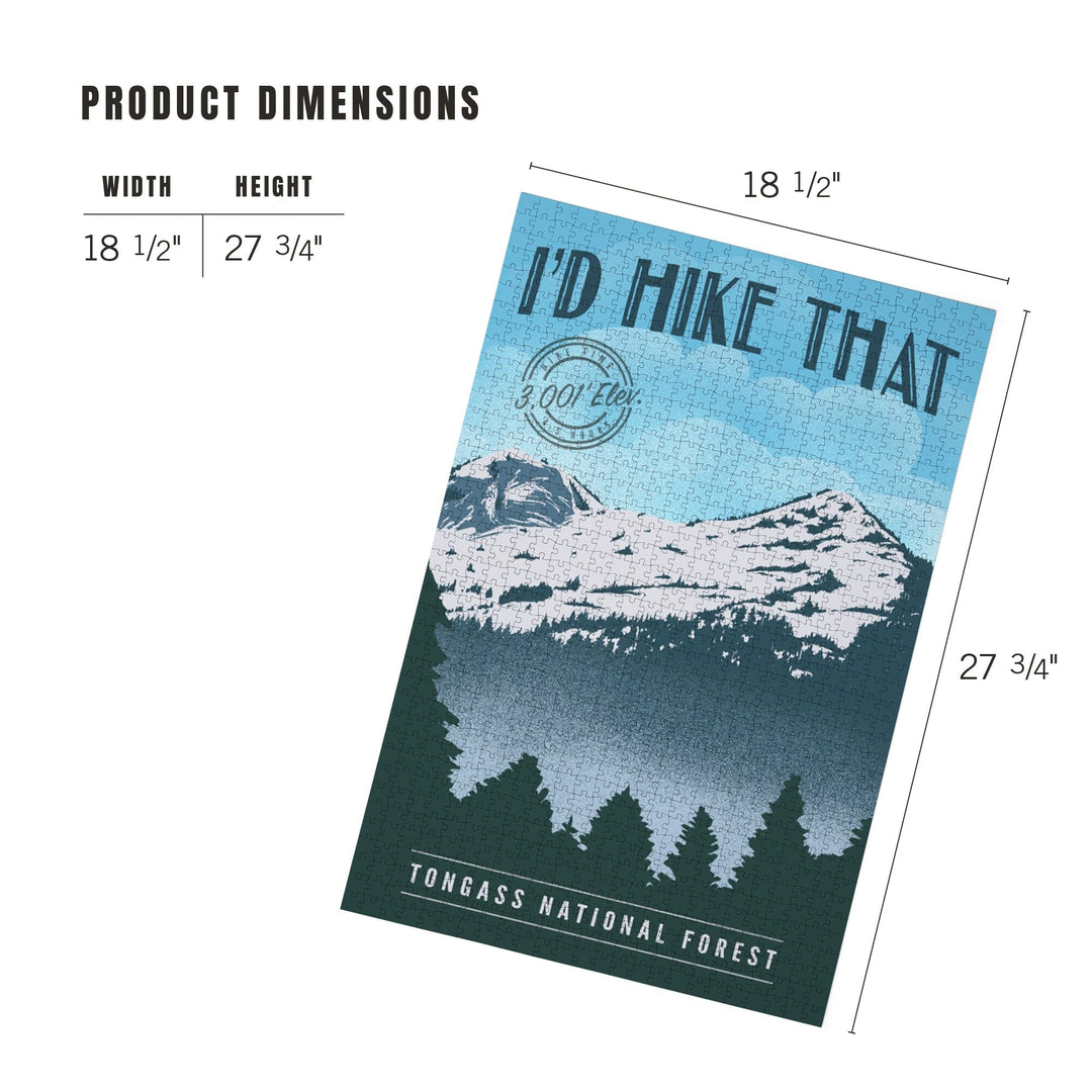 Tongass National Forest, Alaska, Oudoor Achiever, I Made It to the Top Puzzle Lantern Press 