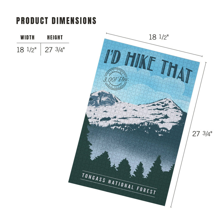 Tongass National Forest, Alaska, Oudoor Achiever, I Made It to the Top Puzzle Lantern Press 