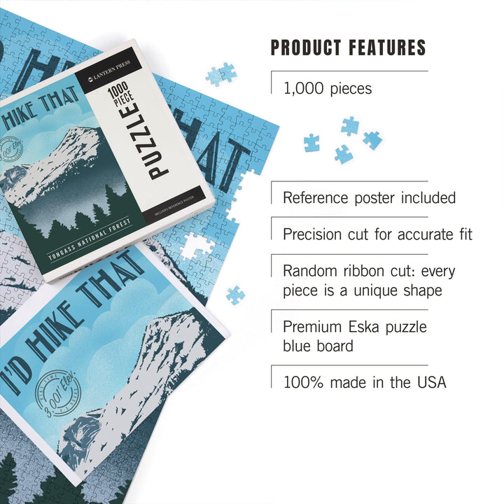 Tongass National Forest, Alaska, Oudoor Achiever, I Made It to the Top Puzzle Lantern Press 
