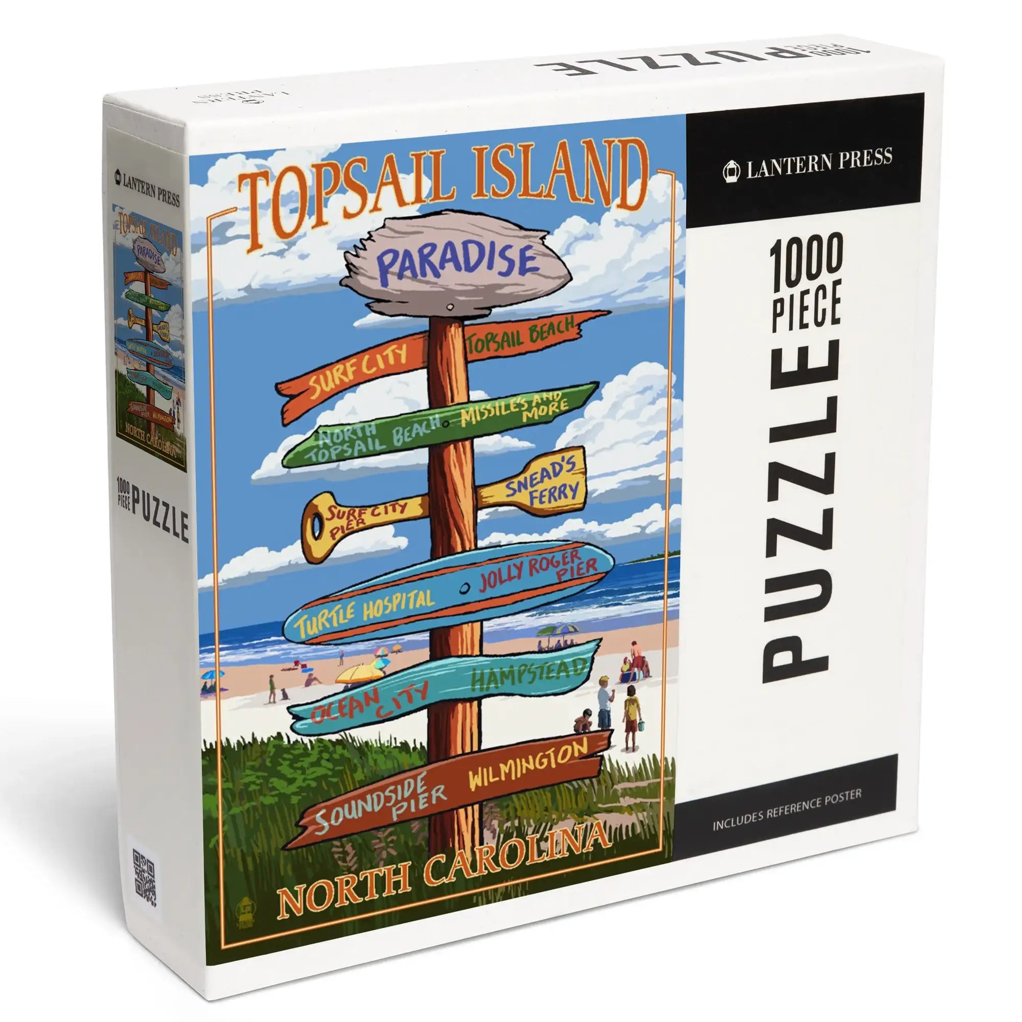 有村南海　のぼり　当選品　FANTASTIC WORLD LinQ Topsail Island, North Carolina, Destination Sign, 1000 piece