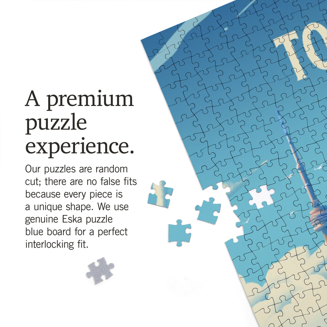 Toronto, Ontario, Lithograph City Series, Jigsaw Puzzle Puzzle Lantern Press 