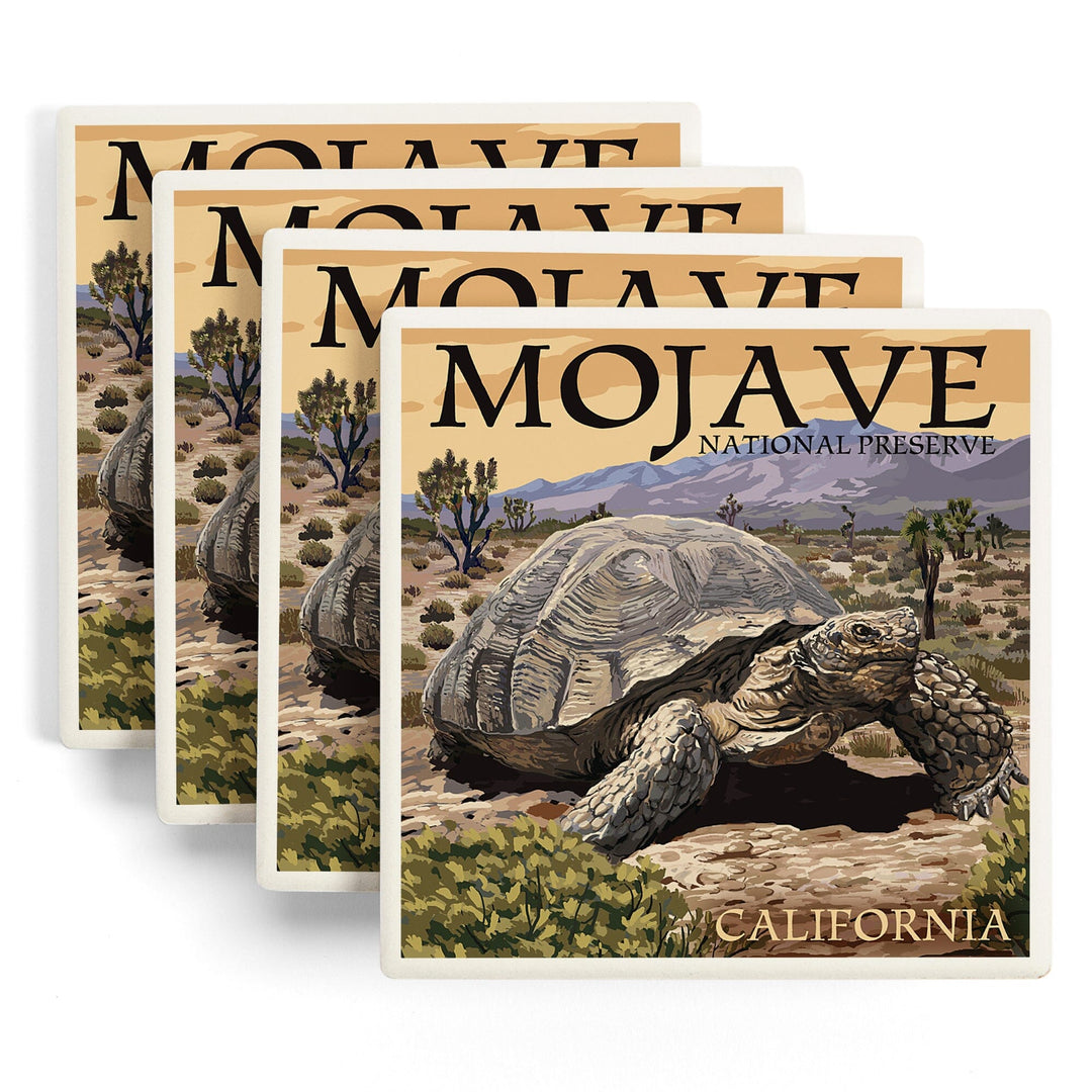 Tortoise, Mojave National Preserve, California, Coasters Coasters Lantern Press 