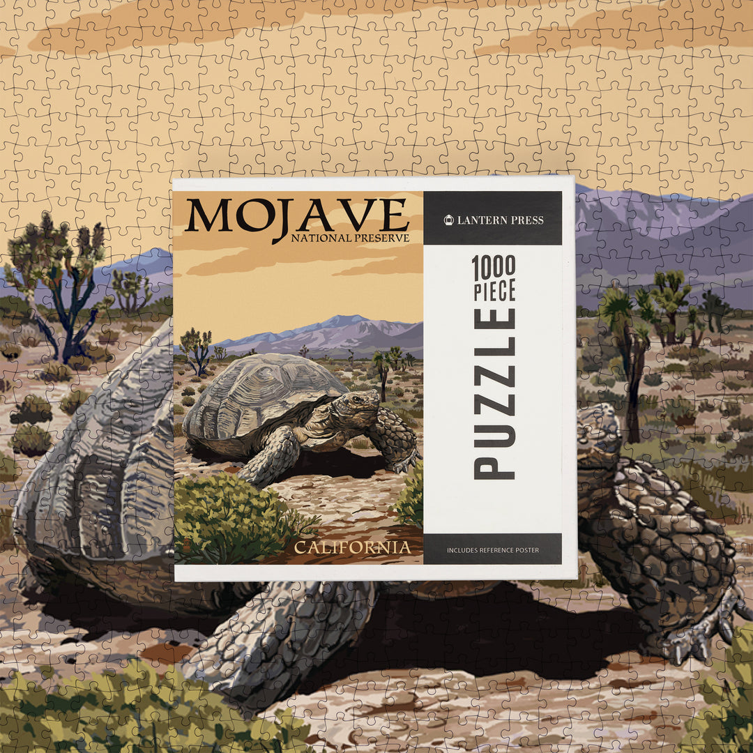 Tortoise, Mojave National Preserve, California, Jigsaw Puzzle Puzzle Lantern Press 