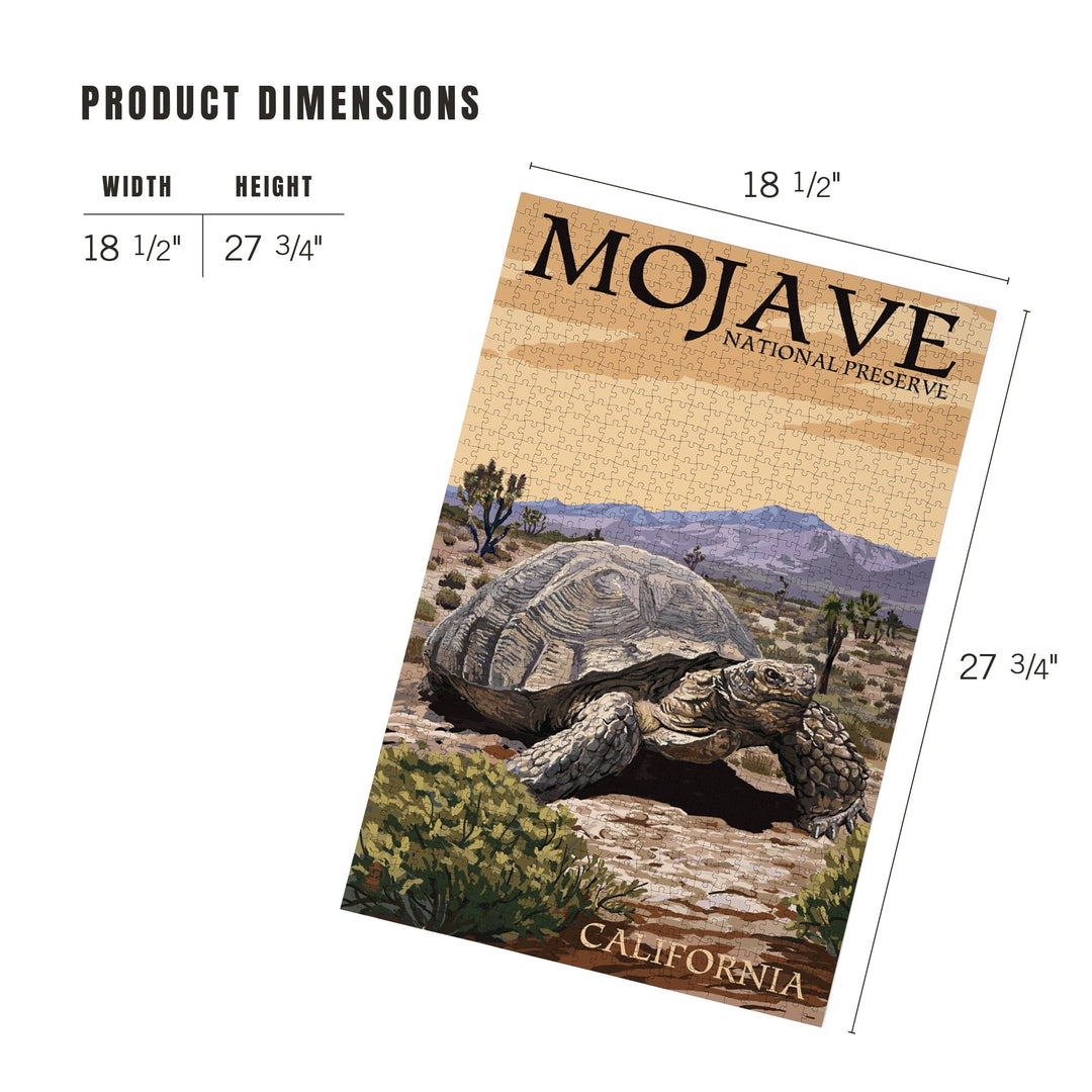 Tortoise, Mojave National Preserve, California, Jigsaw Puzzle Puzzle Lantern Press 