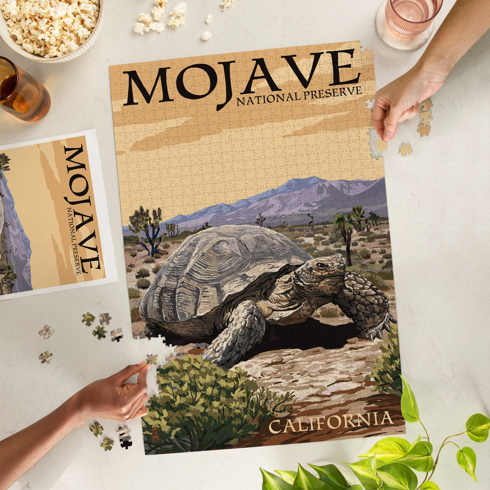 Tortoise, Mojave National Preserve, California, Jigsaw Puzzle Puzzle Lantern Press 