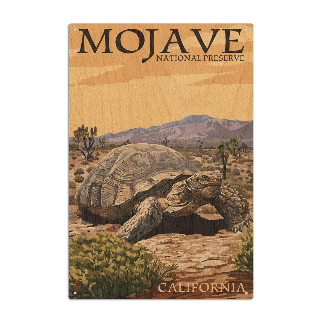 Tortoise, Mojave National Preserve, California, Lantern Press Artwork, Wood Signs and Postcards Wood Lantern Press 10 x 15 Wood Sign 