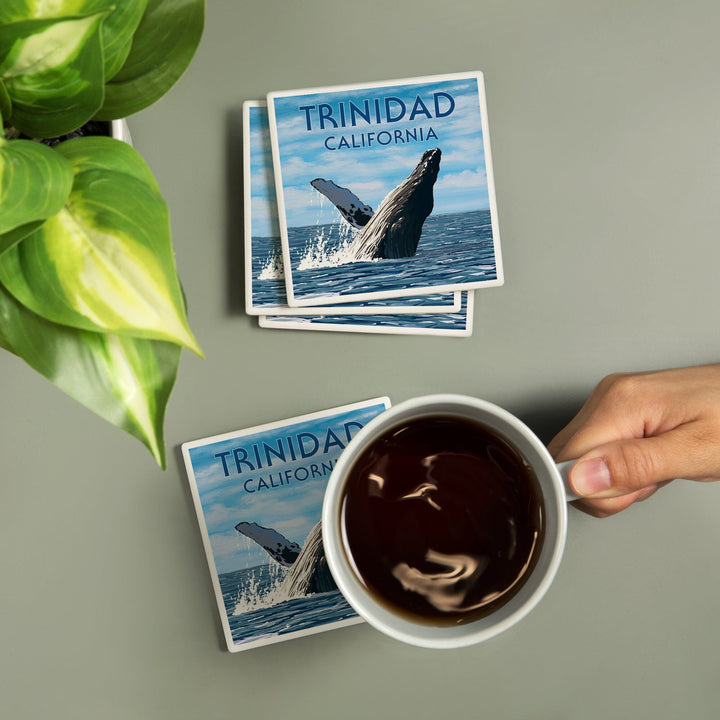 Trinidad, California, Humpback Whale, Coasters Coasters Lantern Press 