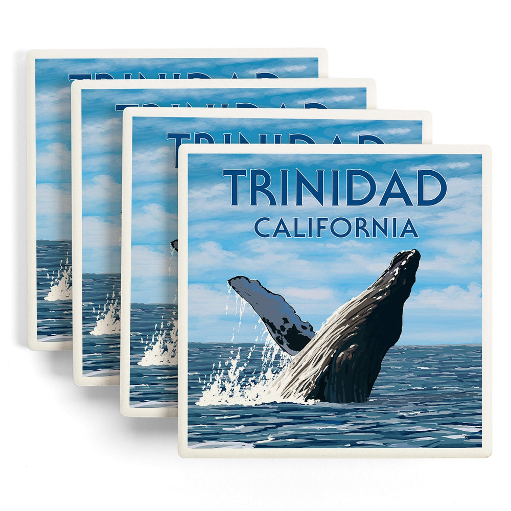 Trinidad, California, Humpback Whale, Coasters Coasters Lantern Press 