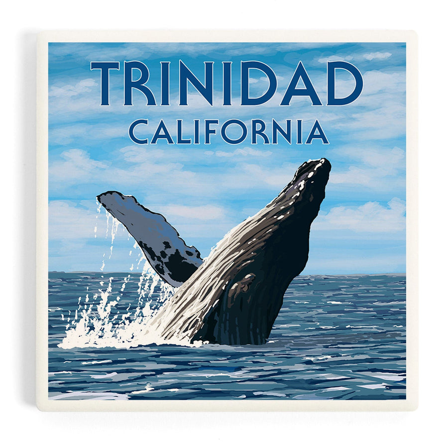 Trinidad, California, Humpback Whale, Coasters Coasters Lantern Press 