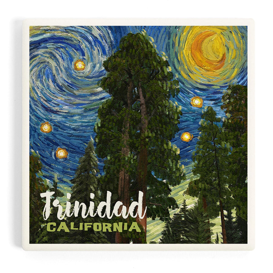 Trinidad, California, Starry Night National Park Series, Coasters Coasters Lantern Press 