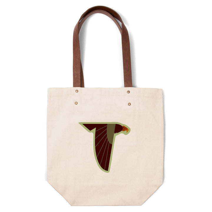 Turkey Vulture, Geometric, Contour, Lantern Press Artwork, Accessory Go Bag Totes Lantern Press 