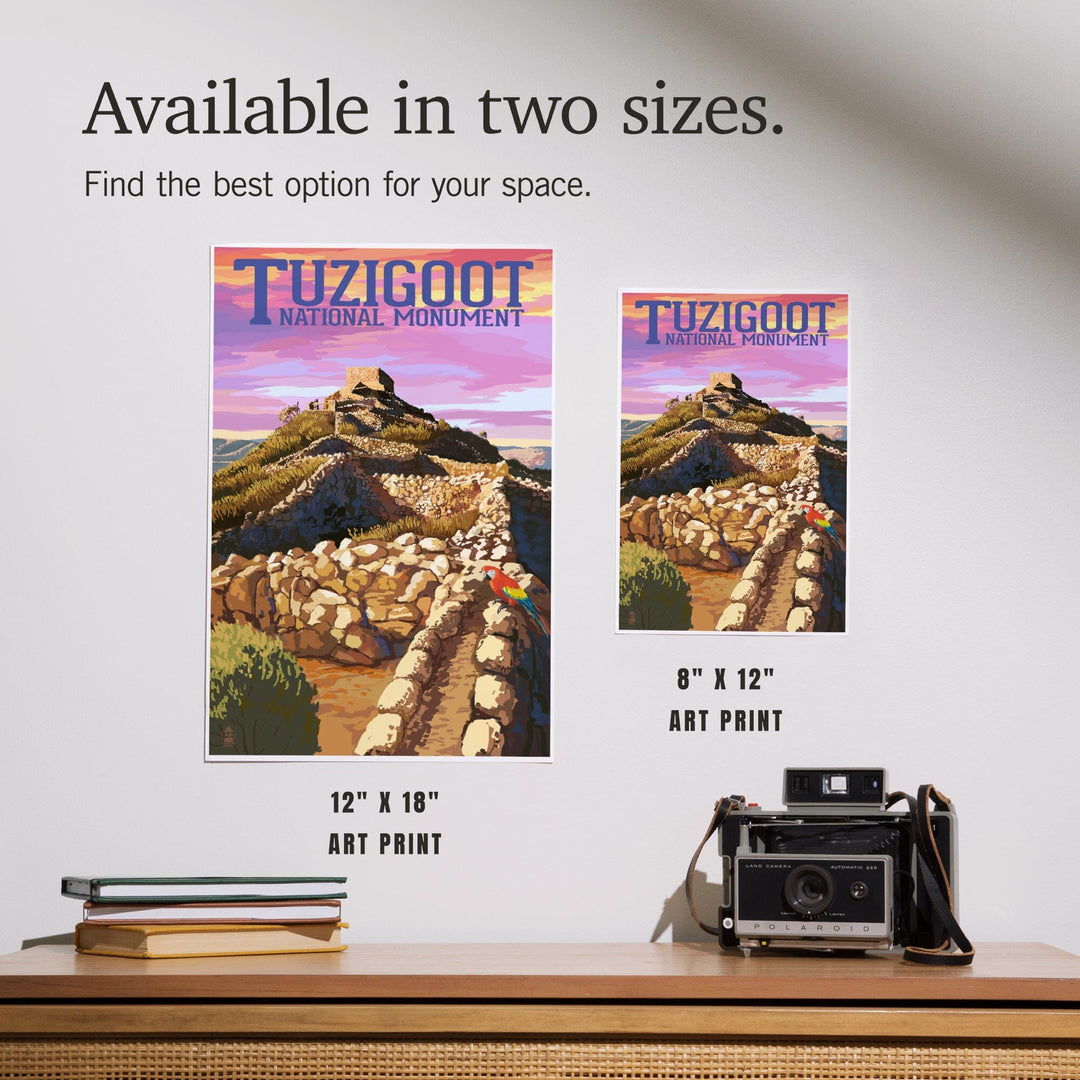 Tuzigoot National Monument, Arizona, Sunset, Art & Giclee Prints Art Lantern Press 