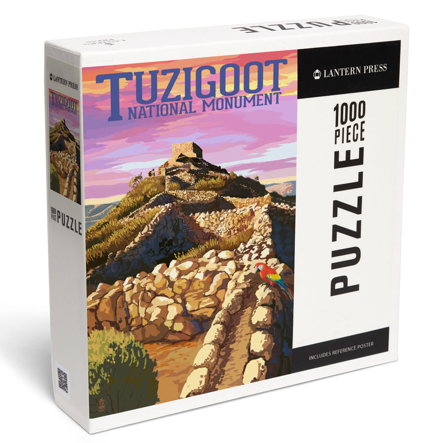 Tuzigoot National Monument, Arizona, Sunset, Jigsaw Puzzle Puzzle Lantern Press 