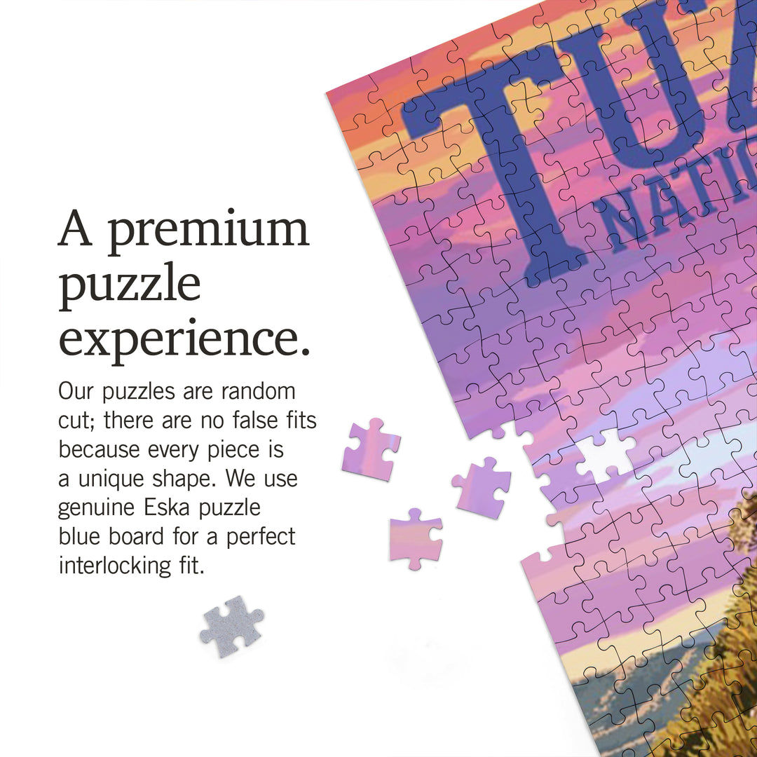 Tuzigoot National Monument, Arizona, Sunset, Jigsaw Puzzle Puzzle Lantern Press 