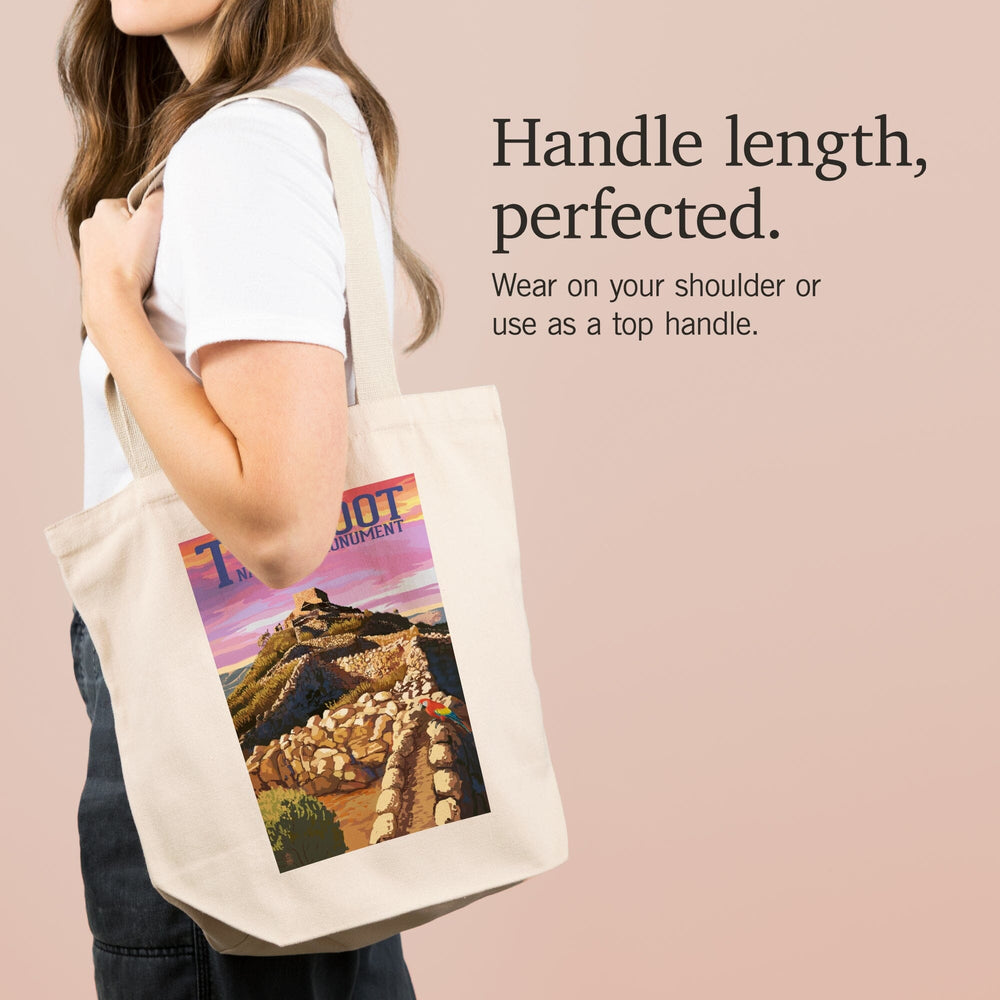Tuzigoot National Monument, Arizona, Sunset, Tote Bag Totes Lantern Press 
