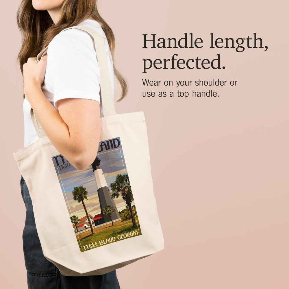 Tybee Island Light Station, Georgia, Tote Bag Totes Lantern Press 