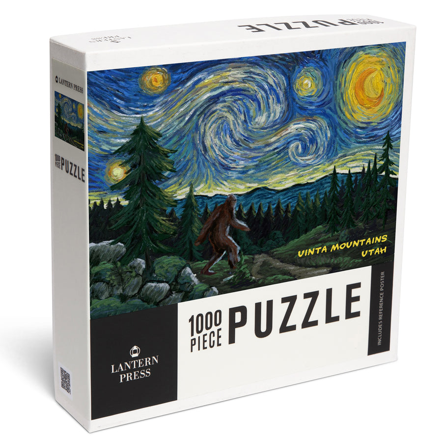 Uinta Mountains, Utah, Bigfoot, Starry Night, Jigsaw Puzzle Puzzle Lantern Press 