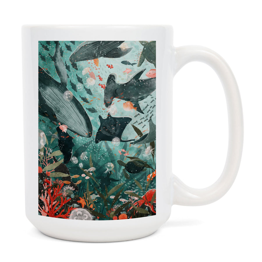 Under The Sea, Ceramic Mug Mugs Lantern Press 