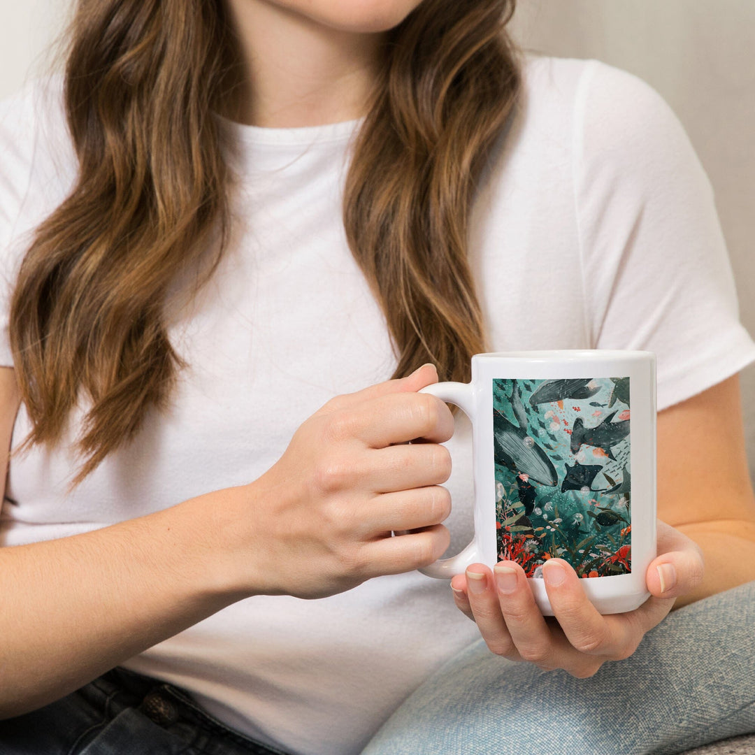 Under The Sea, Ceramic Mug Mugs Lantern Press 