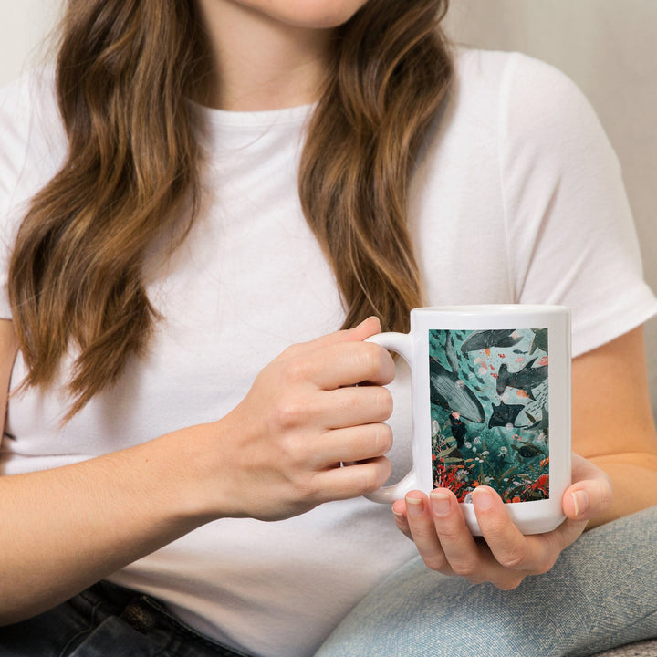 Under The Sea, Ceramic Mug Mugs Lantern Press 
