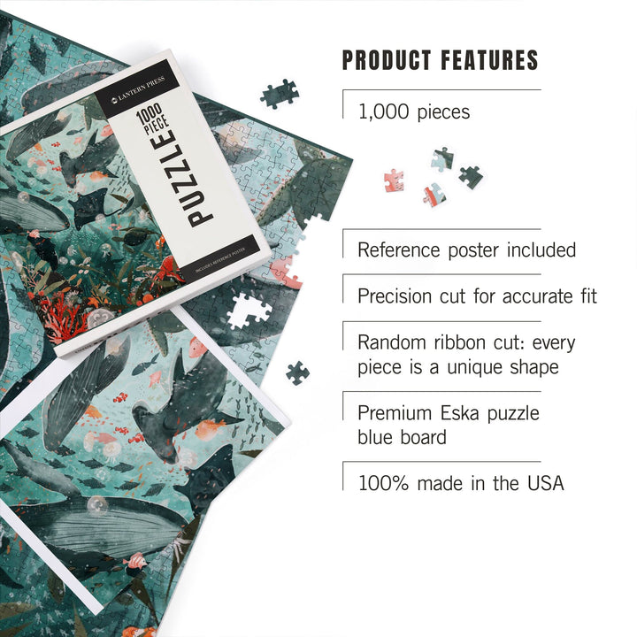 Under The Sea, Jigsaw Puzzle Puzzle Lantern Press 