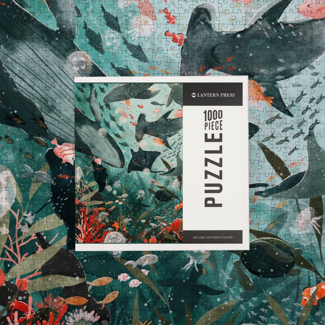 Under The Sea, Jigsaw Puzzle Puzzle Lantern Press 