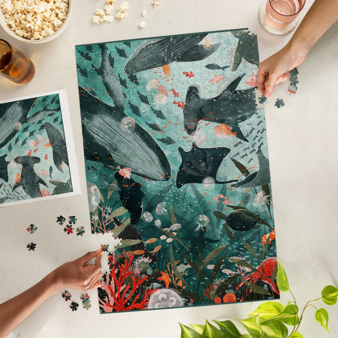 Under The Sea, Jigsaw Puzzle Puzzle Lantern Press 