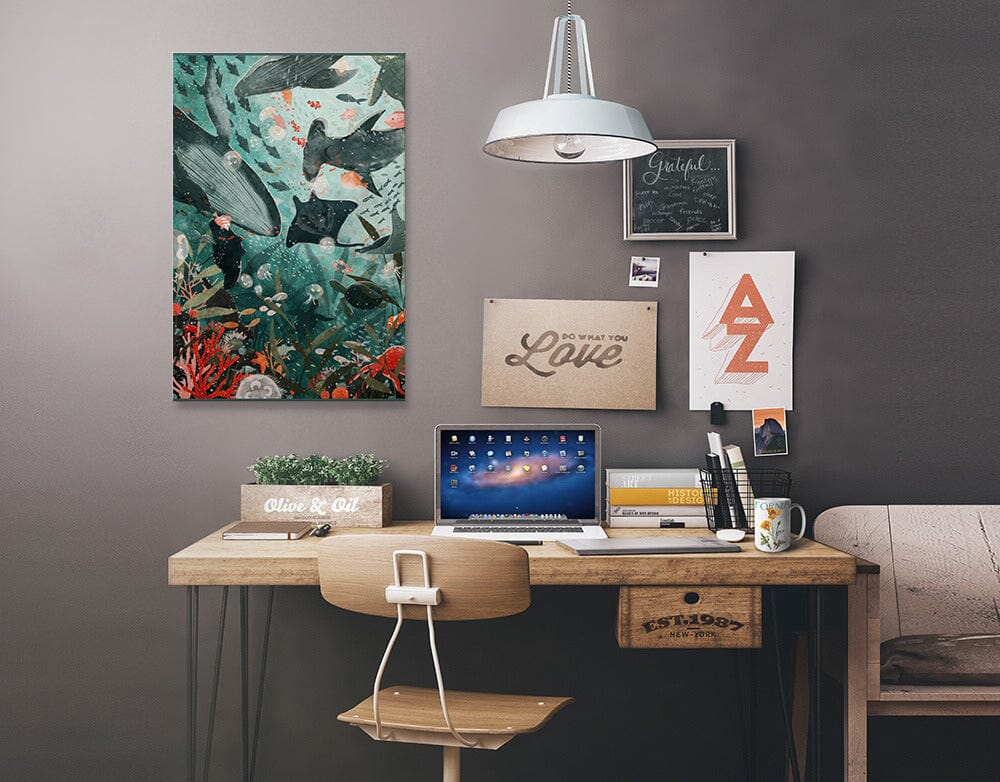 Under The Sea, Stretched Canvas Canvas Lantern Press 