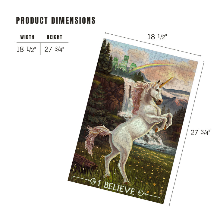 Unicorn Scene, Jigsaw Puzzle Puzzle Lantern Press 