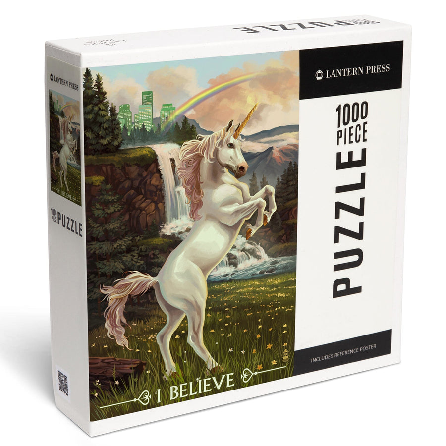 Unicorn Scene, Jigsaw Puzzle Puzzle Lantern Press 