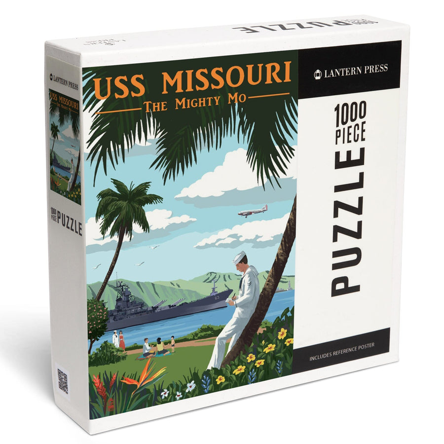 USS Missouri, Pearl Harbor Prewar, Jigsaw Puzzle Puzzle Lantern Press 